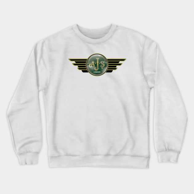 AJS Motorcycles Crewneck Sweatshirt by Midcenturydave